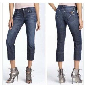 Joes Jeans Socialite Kicker Womens Cropped Denim Capri Medium Wash Size 32